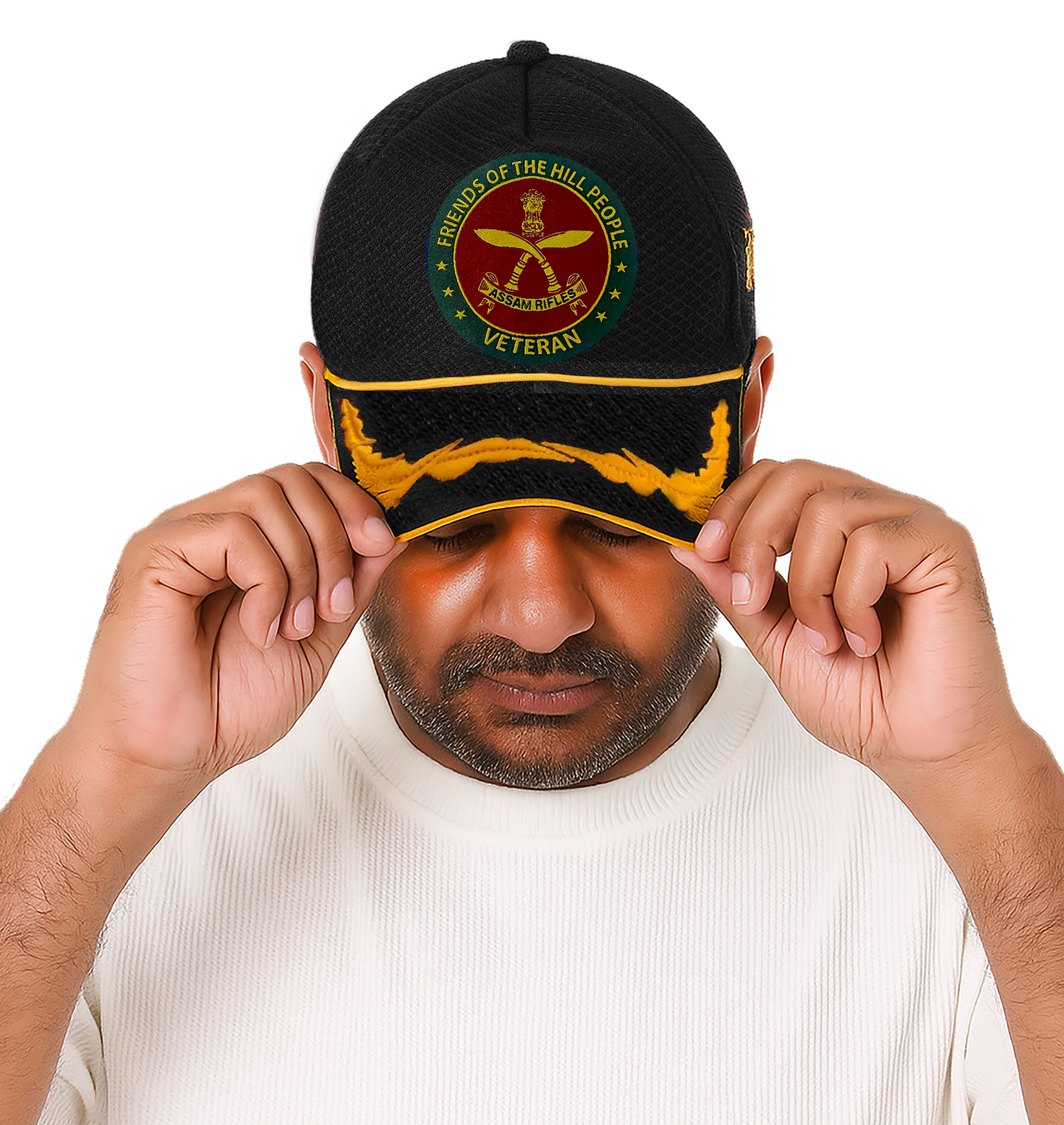 Assam Rifles Officers' (Black) Veterans Baseball Cap