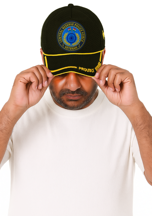 CRPF-Proudly Served (Black) Veterans Baseball Cap