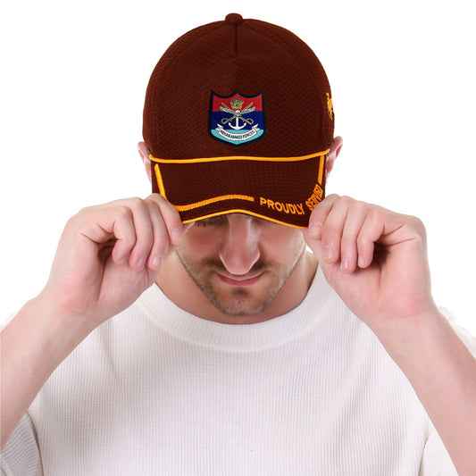 INDIAN ARMED FORCES (MAROON ,PROUDLY SERVED) BASEBALL CAP