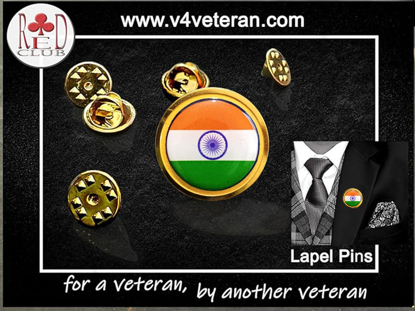 Lapel Pin for Blazer (TIRANGA)