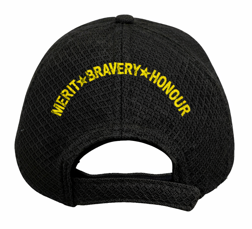 Indian Air force (Black) Officers' Baseball Cap for Veterans