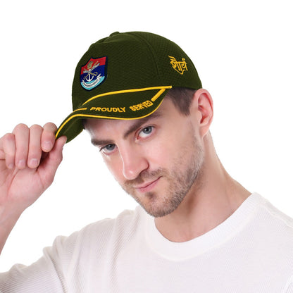 Indian Armed Forces (Olive Green, Proudly Served) Baseball Cap for Veterans
