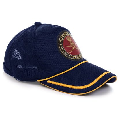 INDIAN ARMED FORCES BASEBALL CAP (PROUDLY SERVED, BLUE)