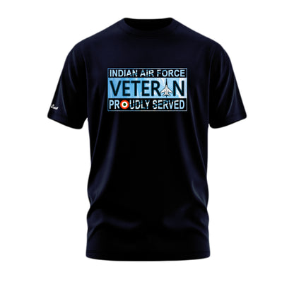 Indian Air Force Veteran T-Shirt – “Proudly Served” Edition