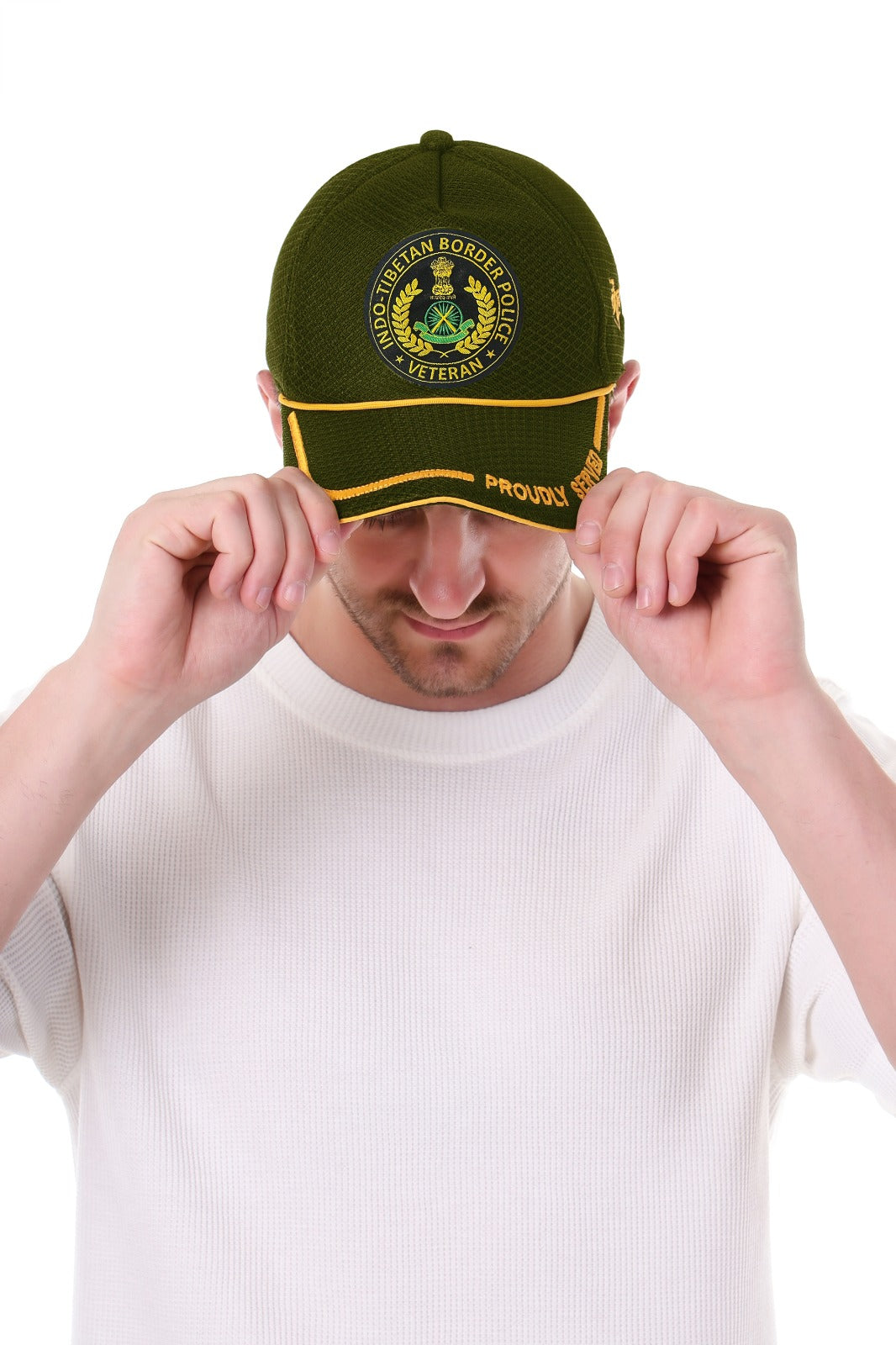 ITBP (Olive Green, Proudly Served) Baseball Cap for Veterans