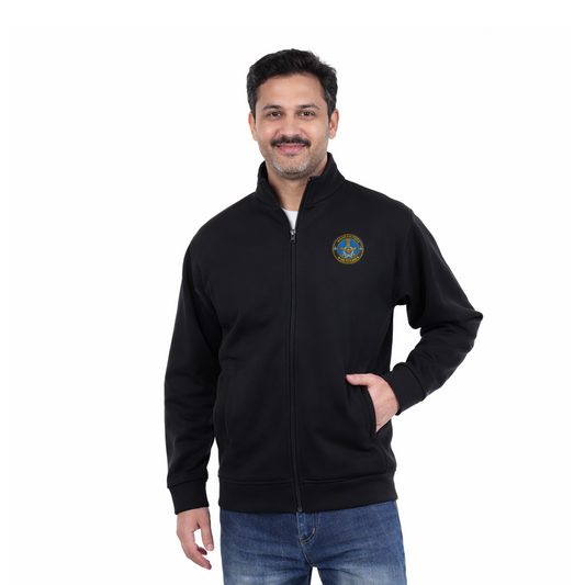 Indian Air Force Jacket (Zipper, Cotton Fleece 340GSM) for Veterans