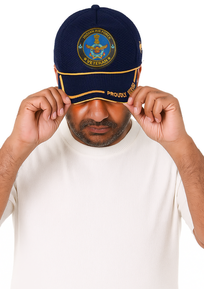 Indian Air force (Blue) Proudly Served Baseball Cap for Veterans