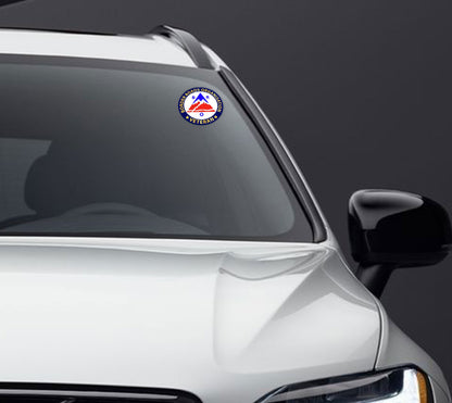 BRO Veteran Windshield Front Gumming Vinyl Stickers/Decals for Inside Pasting (Pack of 7)