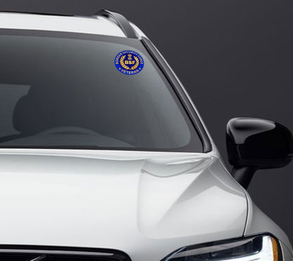 BSF Veteran Car & Bike Stickers – 4 Inside Glass for Cars + 3 Back Gumming for 2-Wheelers (7 pcs)