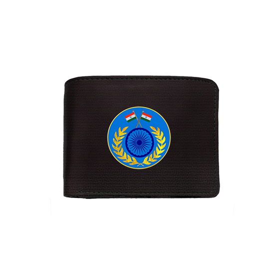 Black Wallet (Genuine Leather) for Men - CRPF