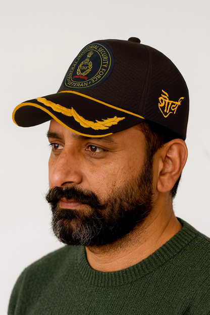 CISF Officers' (Black) Veterans Baseball Cap