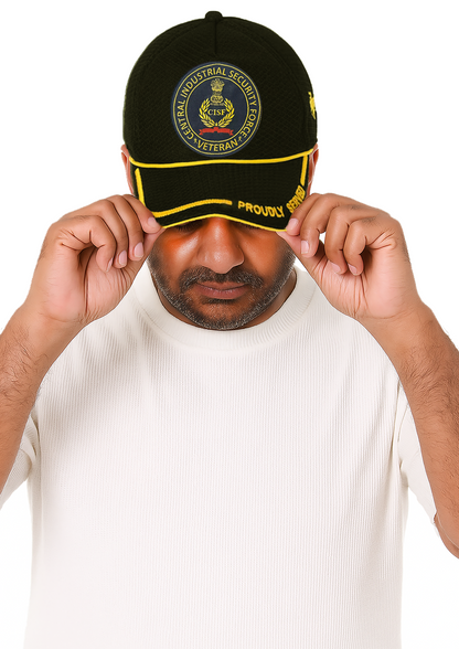 CISF Veterans (Black) Proudly Served Baseball Cap