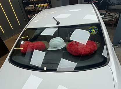 Air Force Veteran Car & Bike Stickers – 4 Inside Glass for Cars + 3 Back Gumming for 2-Wheelers (7 pcs)