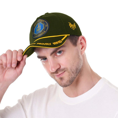 Indian Air Force (Olive Green, Proudly Served) Baseball Cap for Veterans
