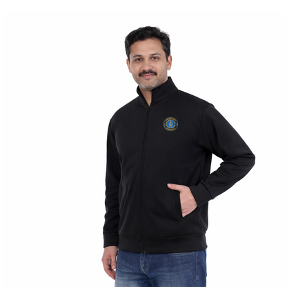 Indian Navy Jacket (Zipper, Cotton Fleece 340GSM) for Veterans
