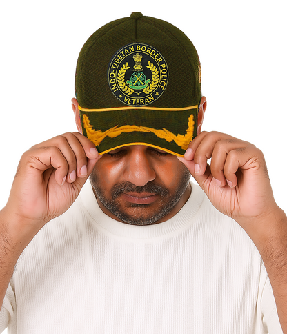 ITBP Officers' (Olive Green) Veterans Baseball Cap