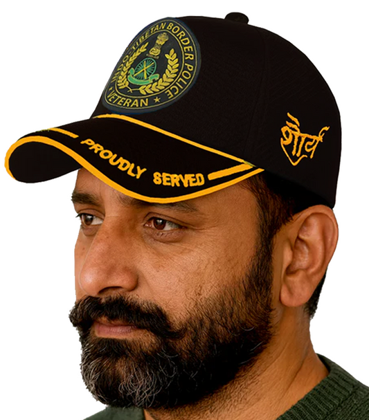 ITBP-Proudly Served (Black) Veterans Baseball Cap