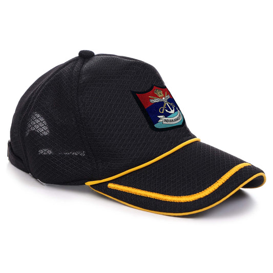 INDIAN ARMED FORCES (Black, Proudly Served) Baseball Cap for Veterans