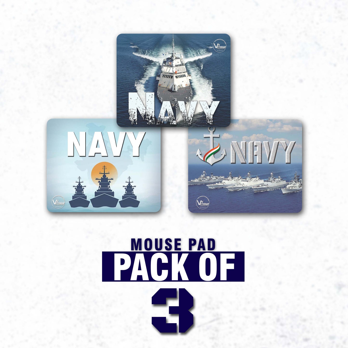 Indian Navy Mouse Pad – Pack of 3