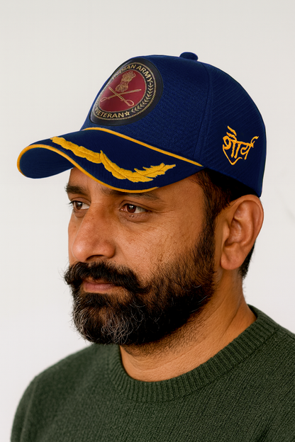 Indian Army Officers' (Blue) Veterans Baseball Cap