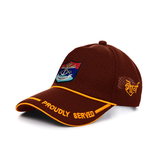 INDIAN ARMED FORCES (MAROON ,PROUDLY SERVED) BASEBALL CAP