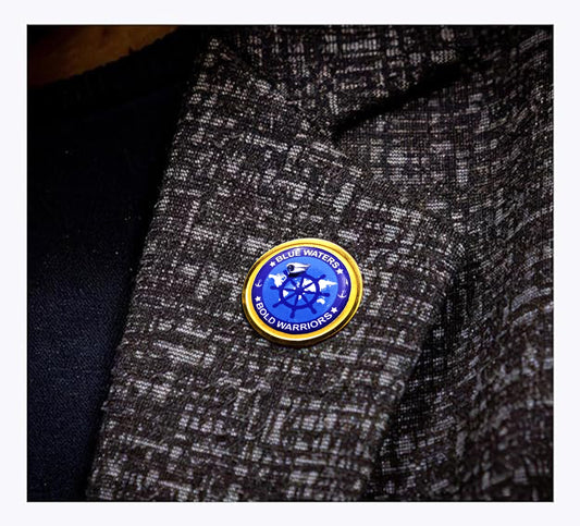 Lapel Pin for Blazer (Blue Waters - Bold Warriors)