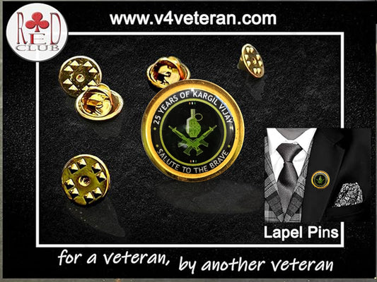 Lapel Pin for Blazer (Indian Army Kargil Veteran)