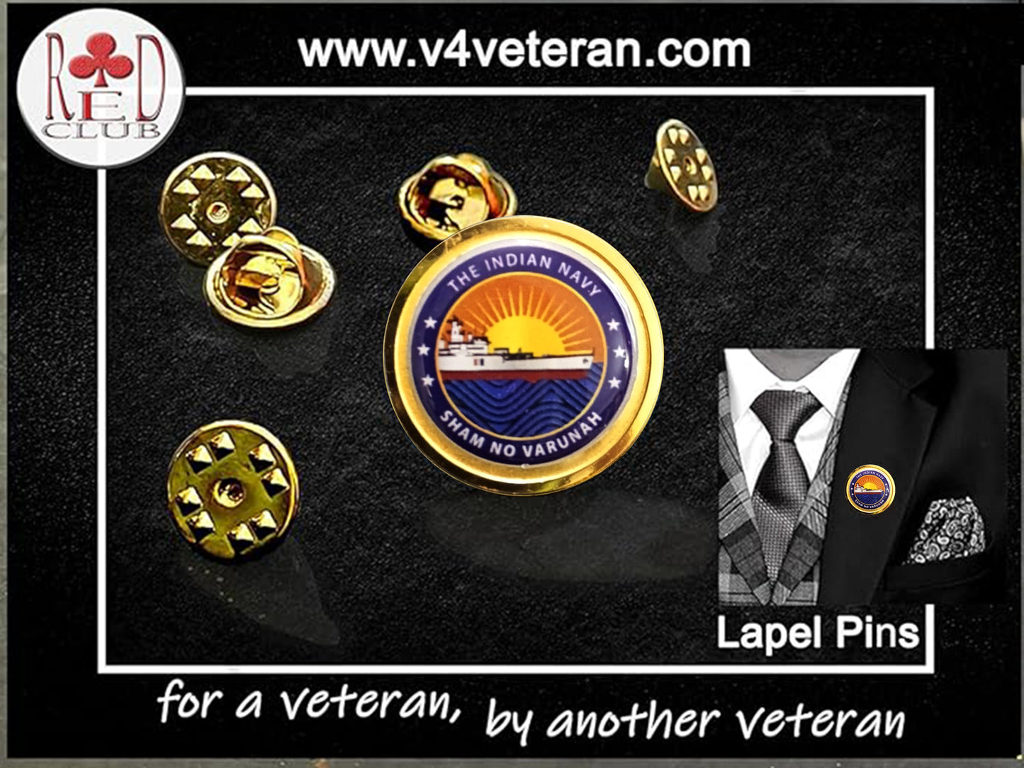 Lapel Pin for Blazer (Indian NAVY)