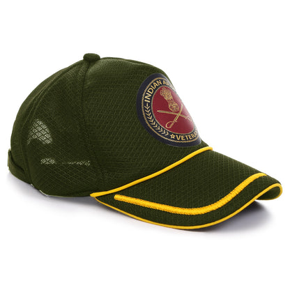 Indian Army (Olive Green, Proudly Served) Baseball Cap for Veterans