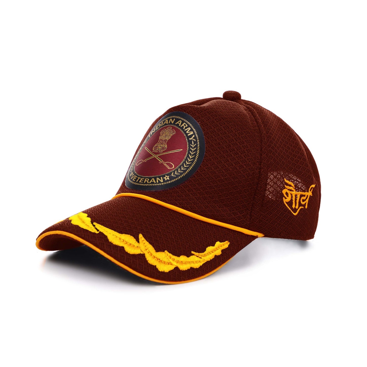 Baseball Cap for Indian Army Veteran Officers (Maroon)