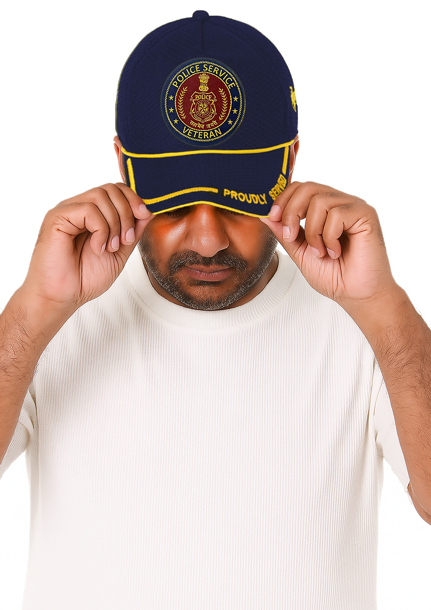 Police Service-Proudly Served (Blue) Veterans Baseball Cap