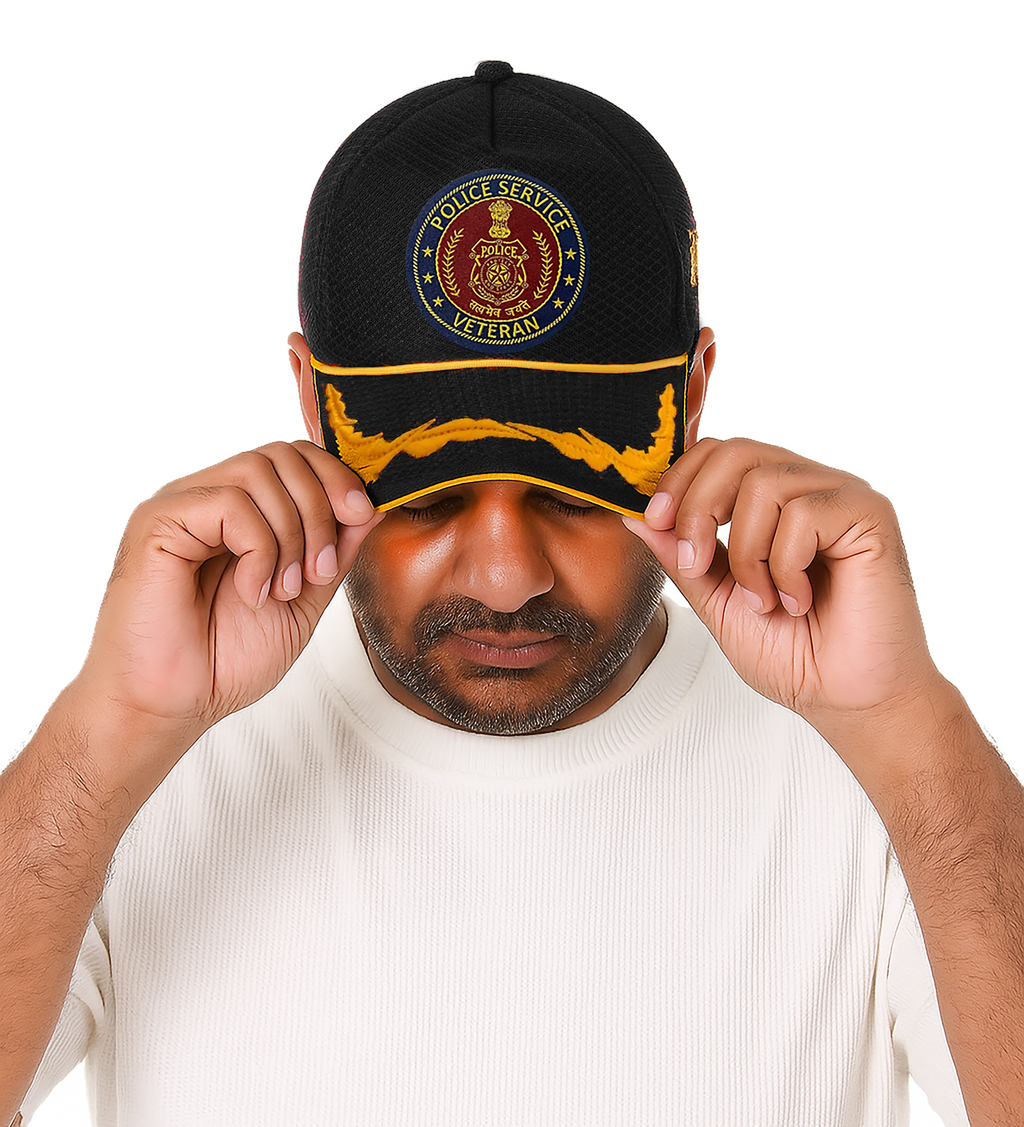 Police Service Officers' (Black) Veterans Baseball Cap