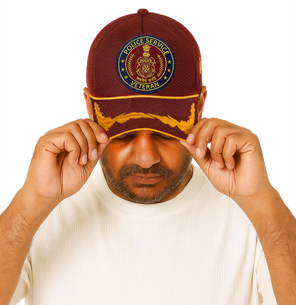 Police Service Officers' (Maroon) Veterans Baseball Cap