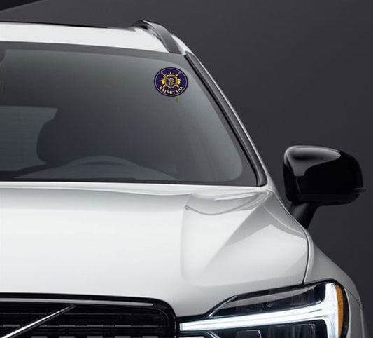 RAJPUTANA Windshield Front Gumming Vinyl Stickers/Decals for Inside Pasting (Pack of 7)