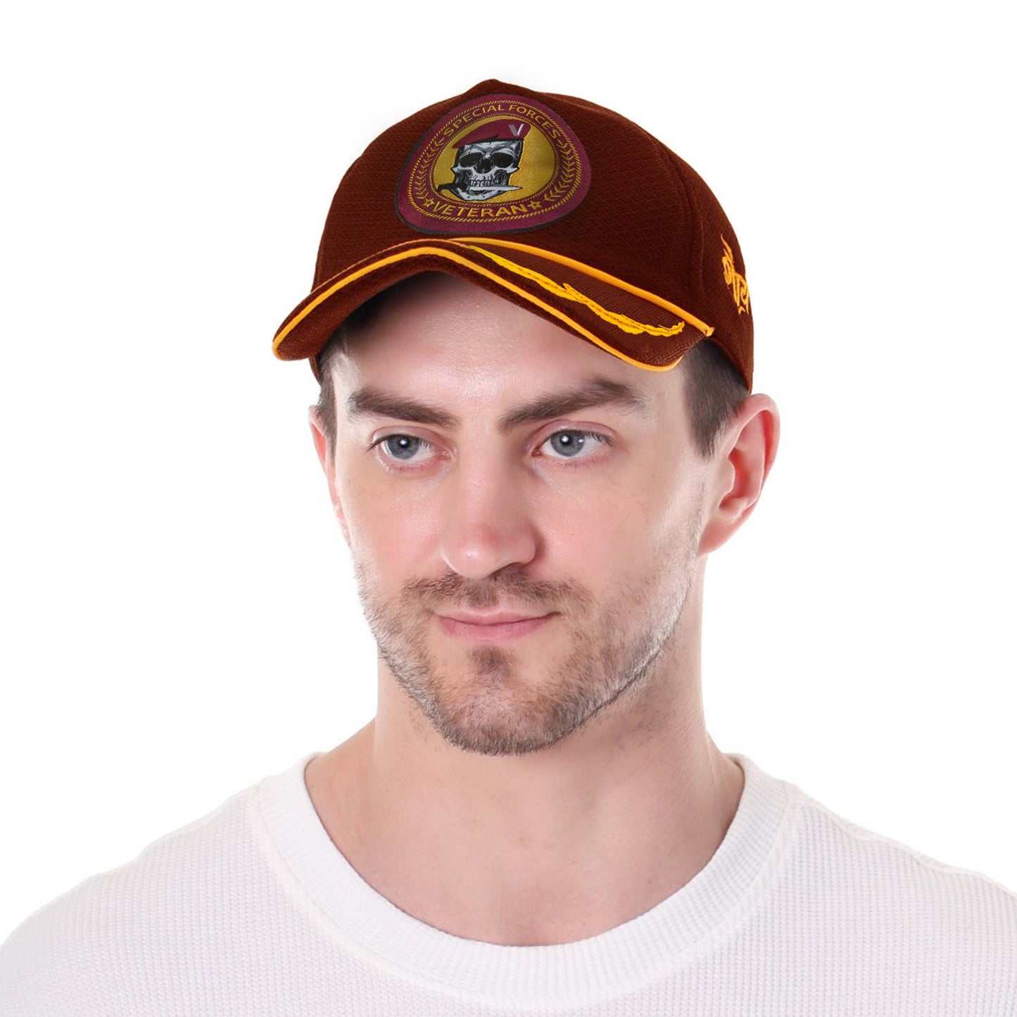 Baseball Cap for Indian Special Forces Veteran Officers (Maroon)