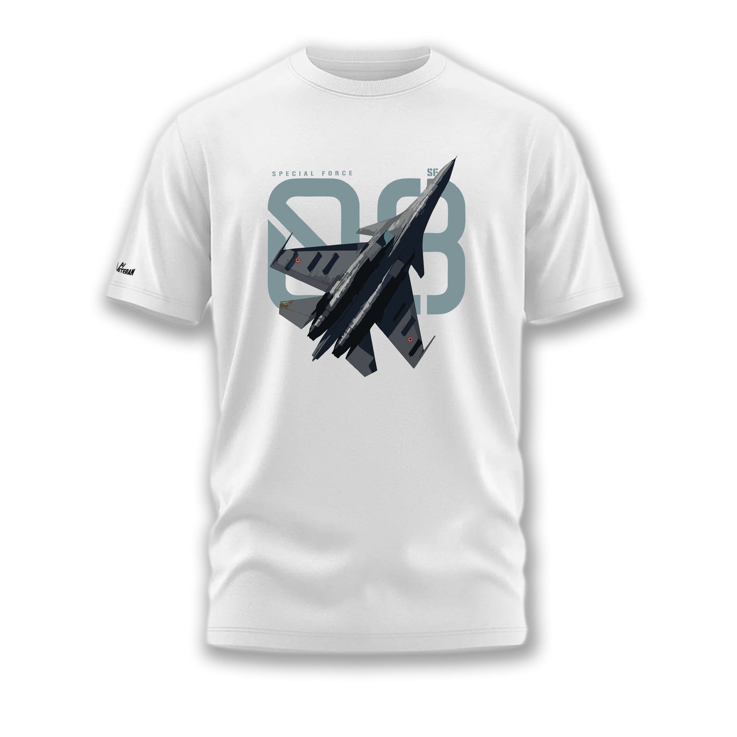 Special Force Fighter Jet White T-Shirt