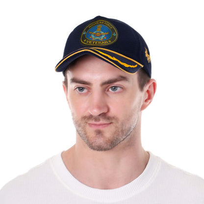 Premium Baseball Cap for Indian Air Force Veteran Officers (Blue)