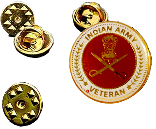 Lapel Pin for Blazer (Indian Army Veteran)