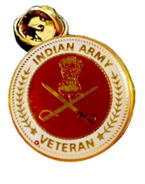 Lapel Pin for Blazer (Indian Army Veteran)