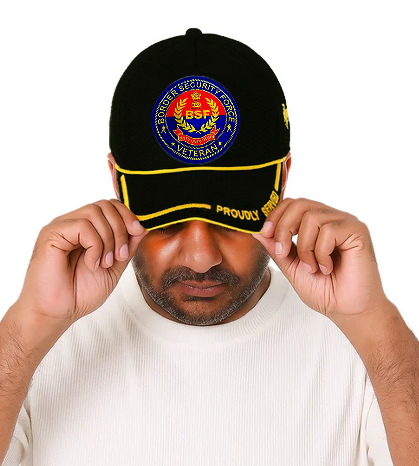 BSF (Black) Proudly Served Baseball Cap for Veterans