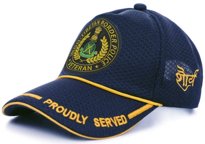 Premium Baseball Cap for ITBP Veteran (BLUE, Proudly Served)