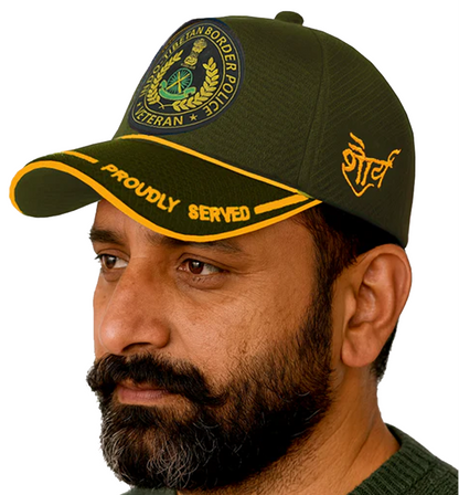 ITBP-Proudly Served (Olive Green) Veterans Baseball Cap