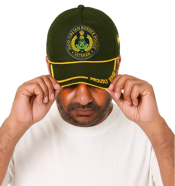 ITBP-Proudly Served (Olive Green) Veterans Baseball Cap