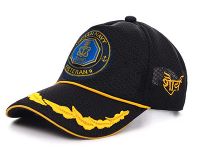 Indian Navy Officers' (Black) Veterans Baseball Cap