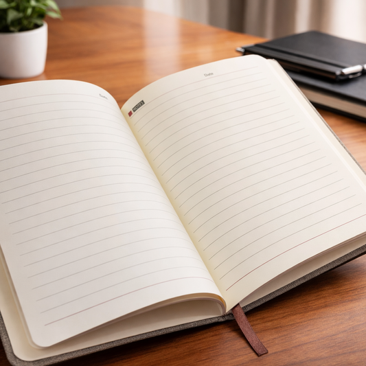 Indian Air Force Veteran Office Notebook with Phone & Pen Holder