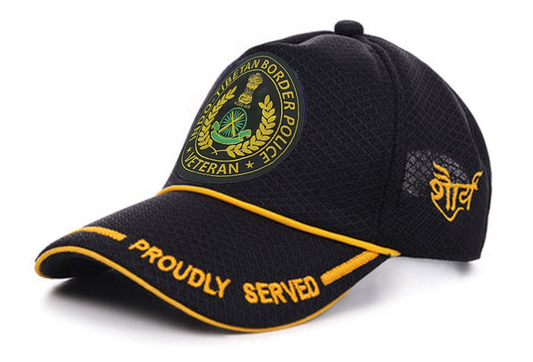 ITBP-Proudly Served (Black) Veterans Baseball Cap