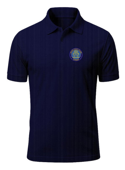 Indian Coast Guard Veteran Blue Polo T-Shirt