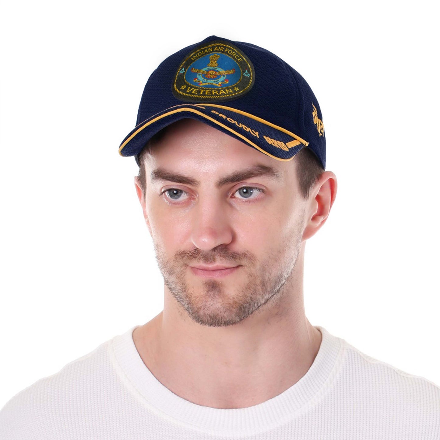 Baseball Cap for Indian Air Force Veterans (Blue, Proudly Served)