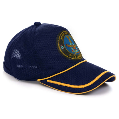 Baseball Cap for Indian Air Force Veterans (Blue, Proudly Served)